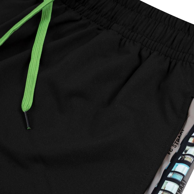 NUBIC SHORTS BLACK/GREEN